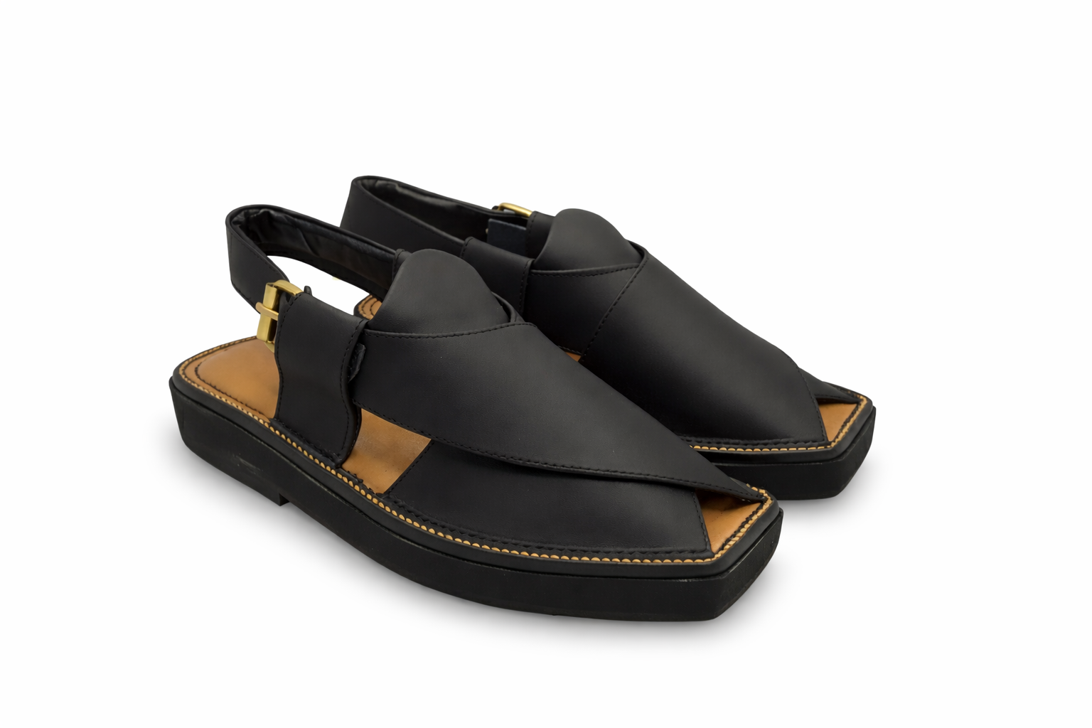 SIGNATURE KAPTAAN CHAPPAL (MATTE BLACK)