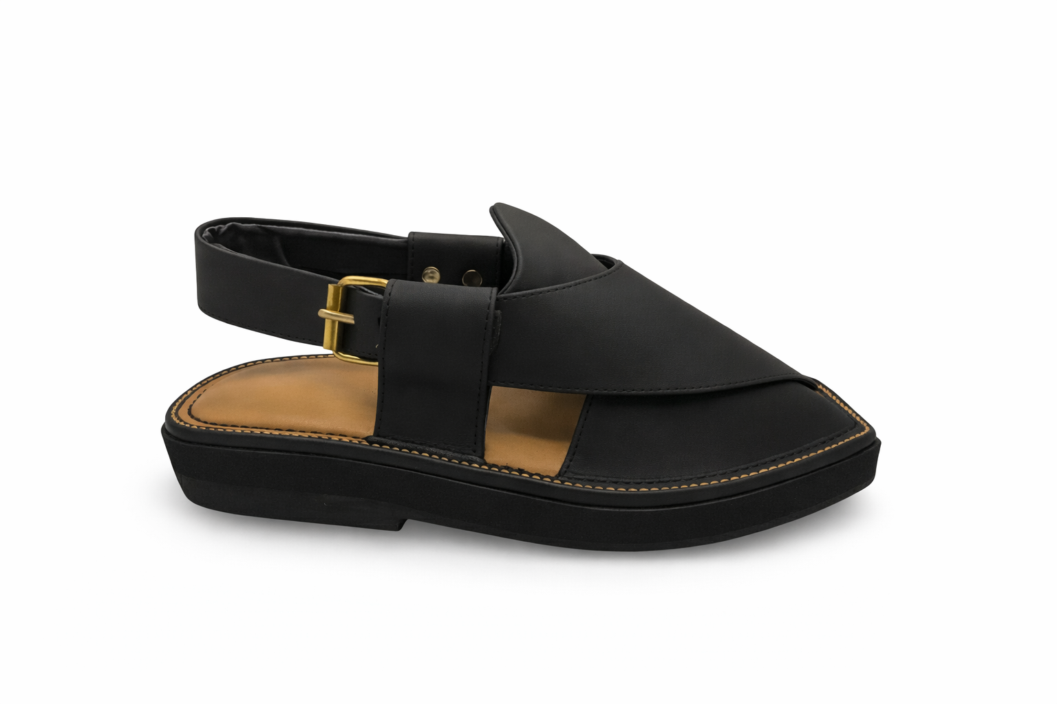 SIGNATURE KAPTAAN CHAPPAL (MATTE BLACK)